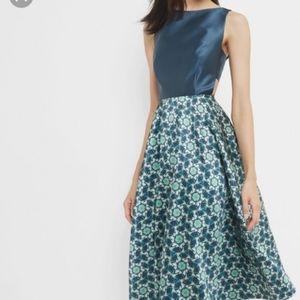 Ted Baker Kaleidoscope Cut Out Dress TB Sz 3